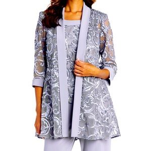 R&M Richards Soutache Jacket with Necklace